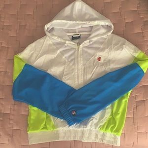 Cropped Champion windbreaker quarter zip